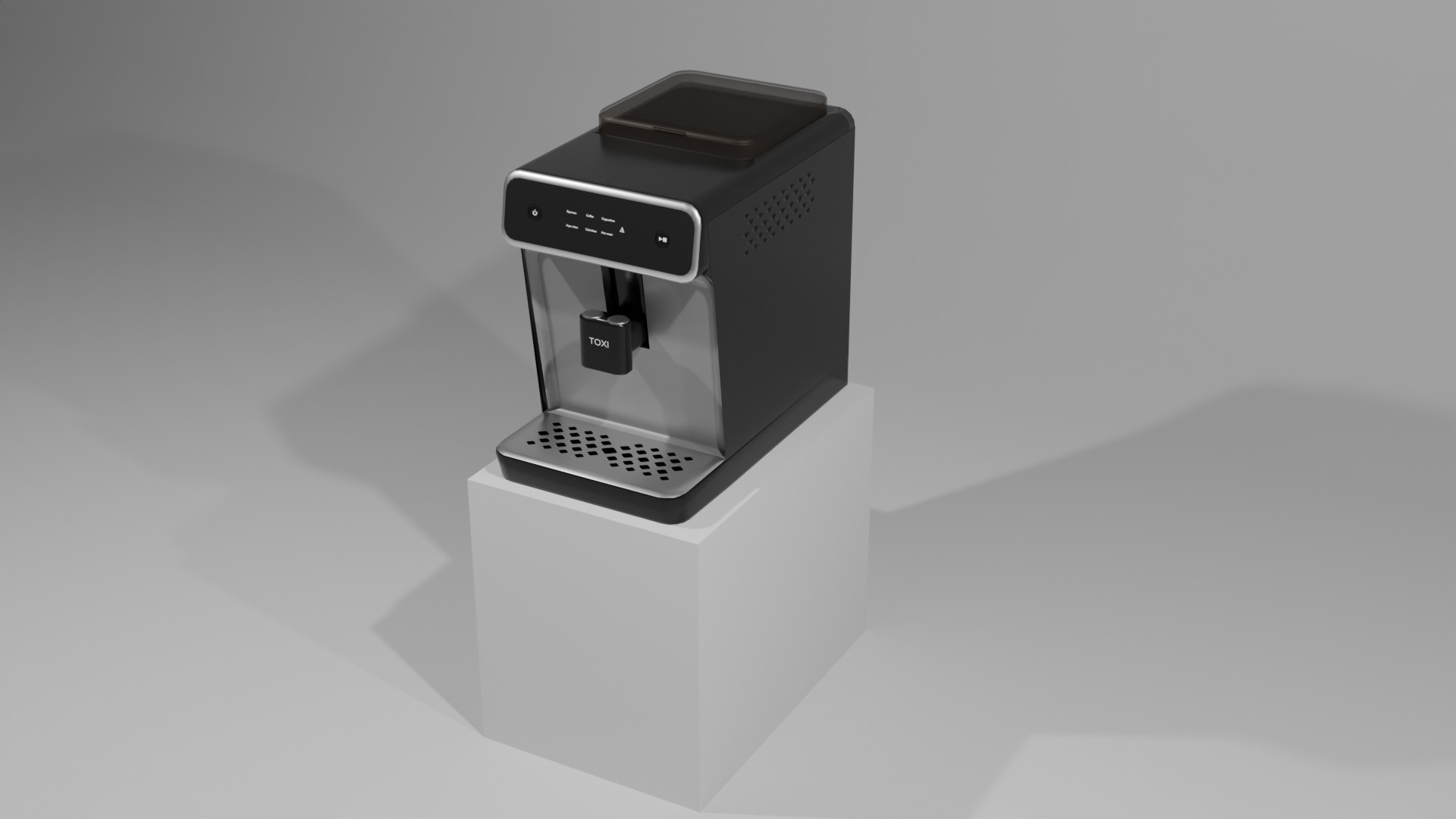 Coffee maker Free low-poly 3D model_1