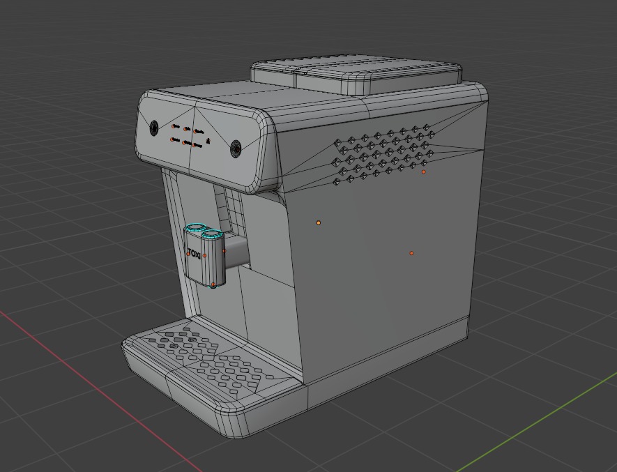 Coffee maker Free low-poly 3D model_5