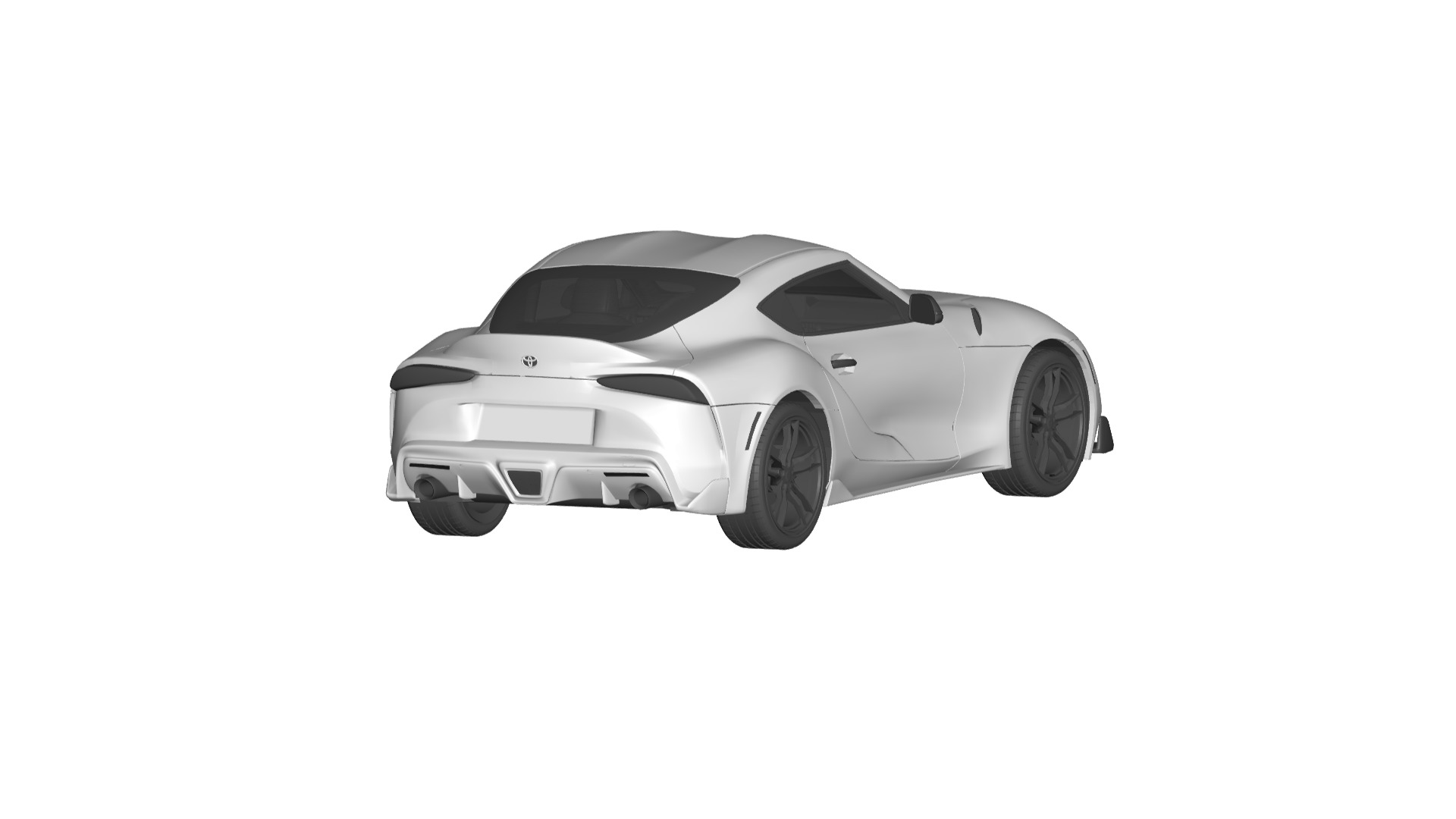 Toyota Supra GR 3D model_1