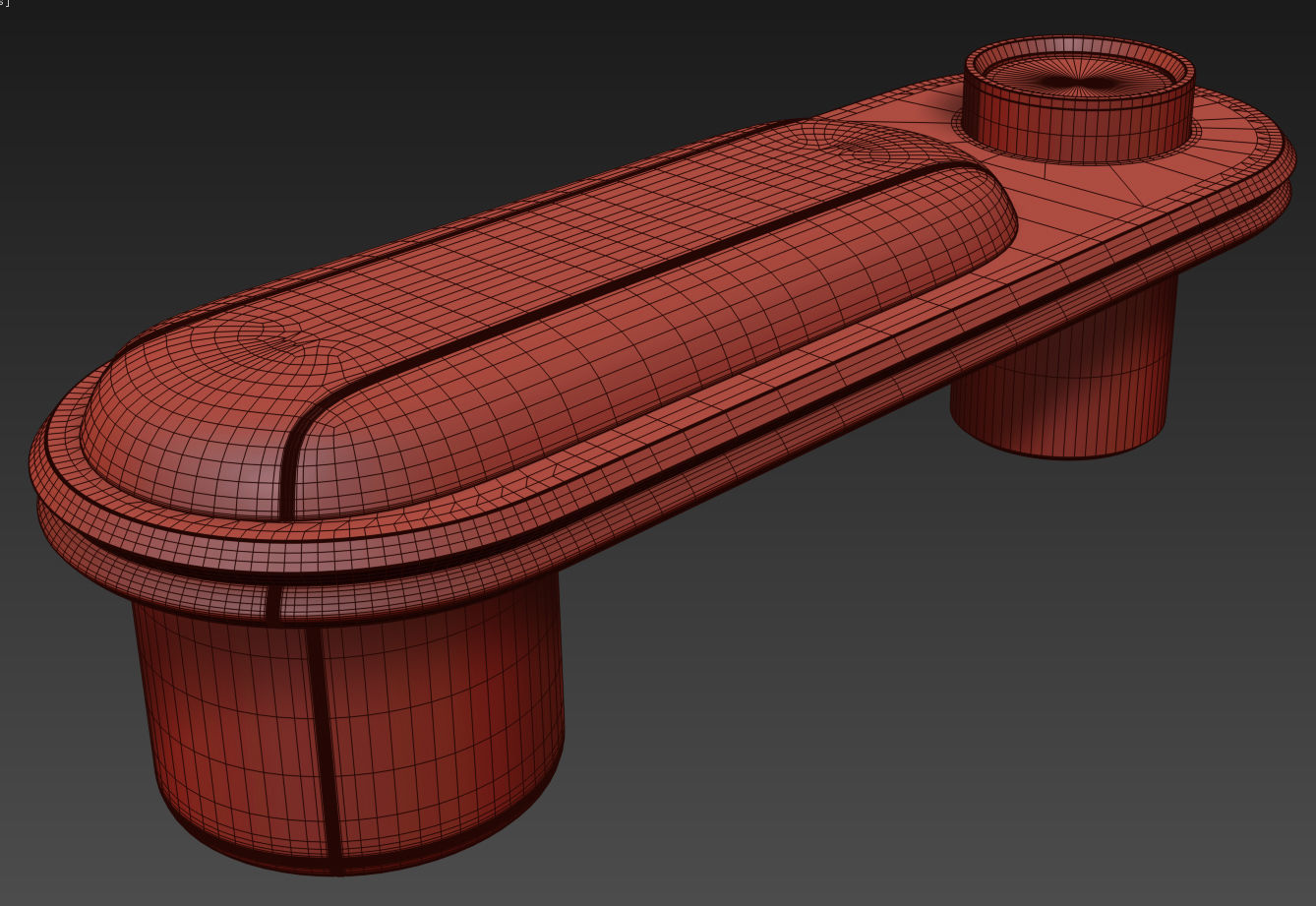 Liz Bench By Giorgetti 3D model_7