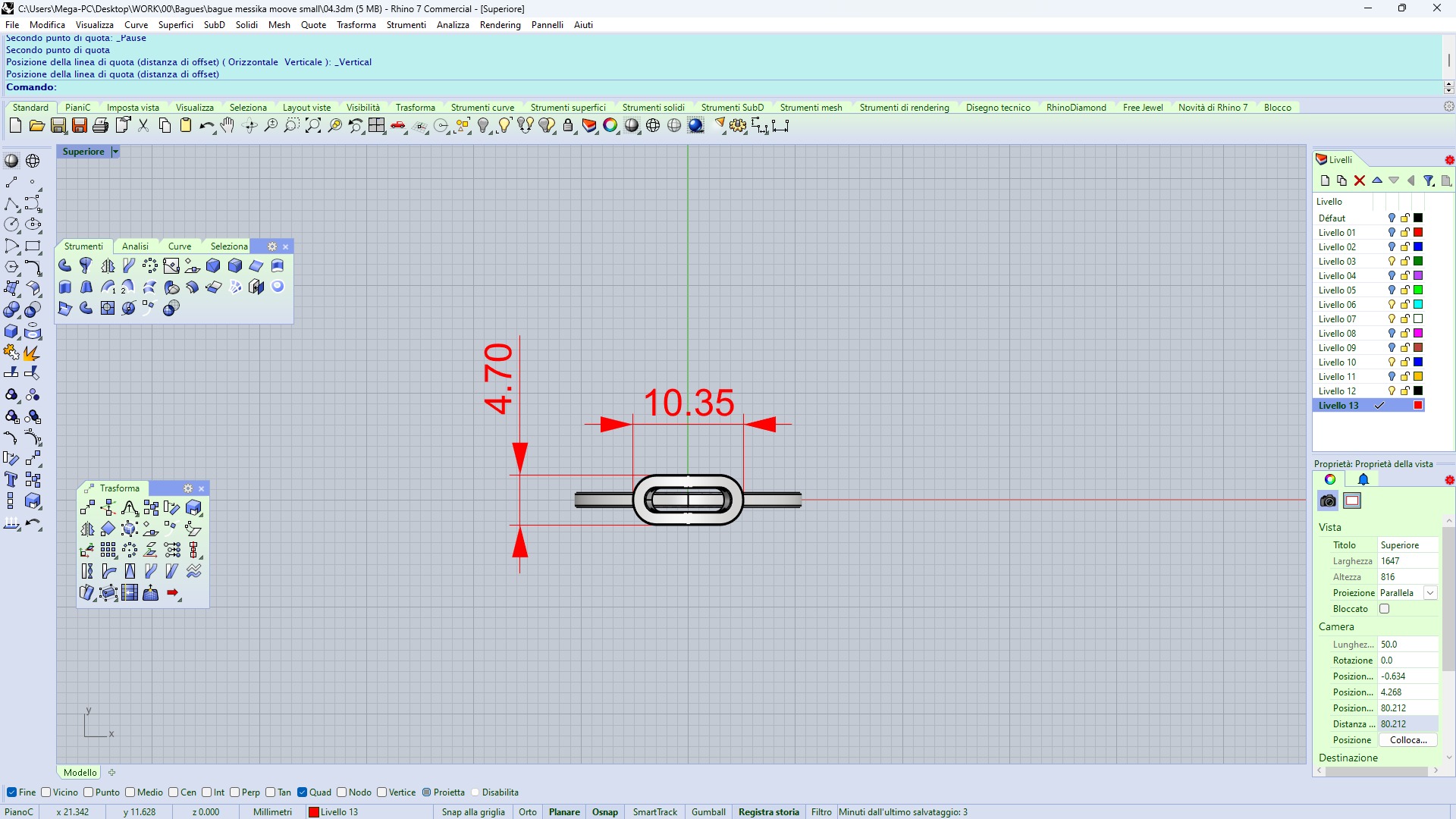 ring messika moove small 3D print model_3
