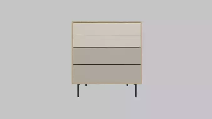 modern style cabinet with pull-out shelves