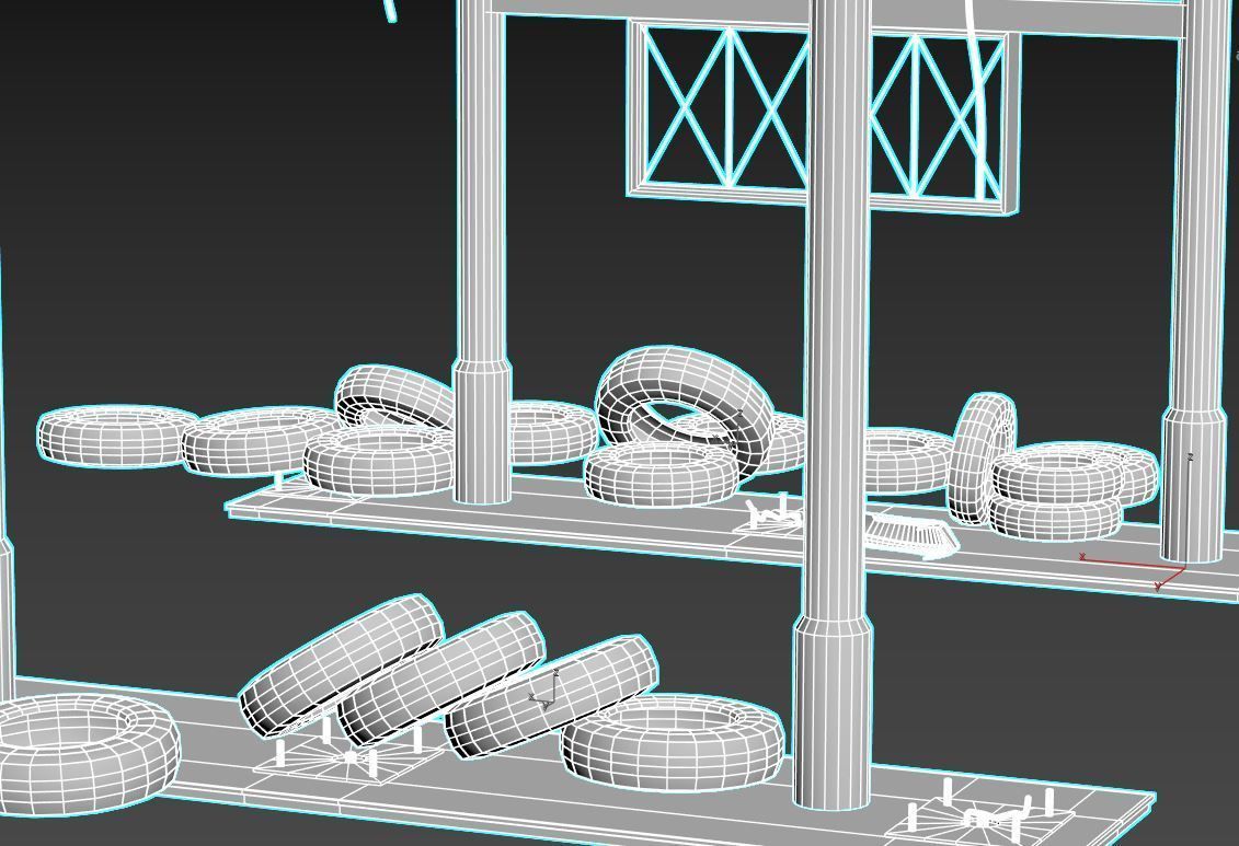 Abandoned Petrol Station 3D model_13