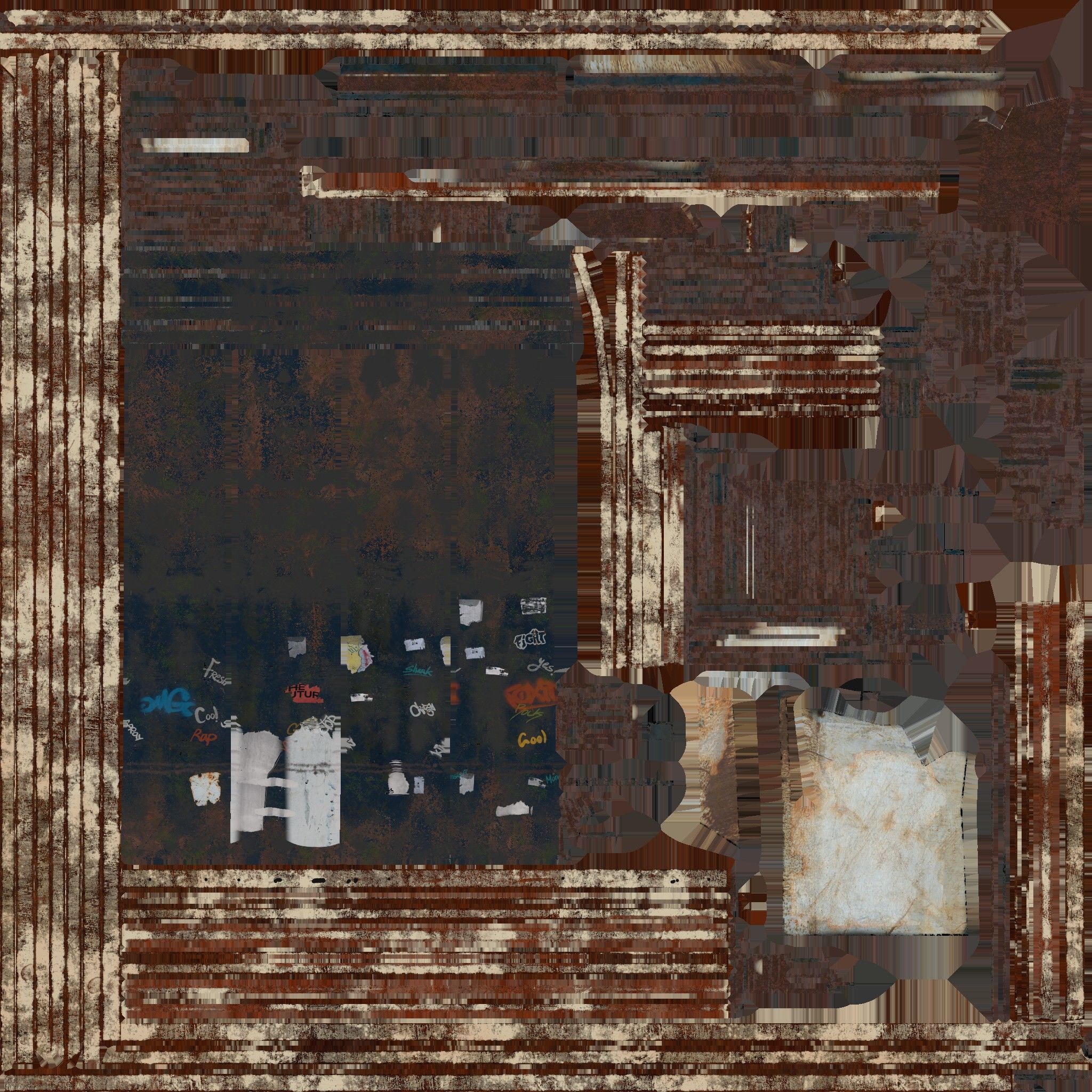 Abandoned Petrol Station 3D model_14