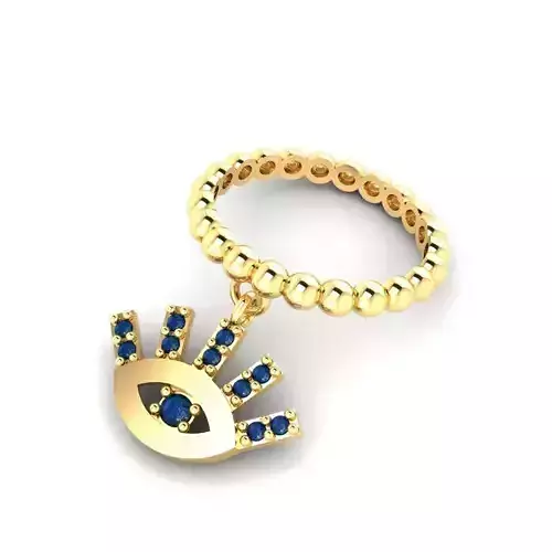 Monster INC  Dangle ring