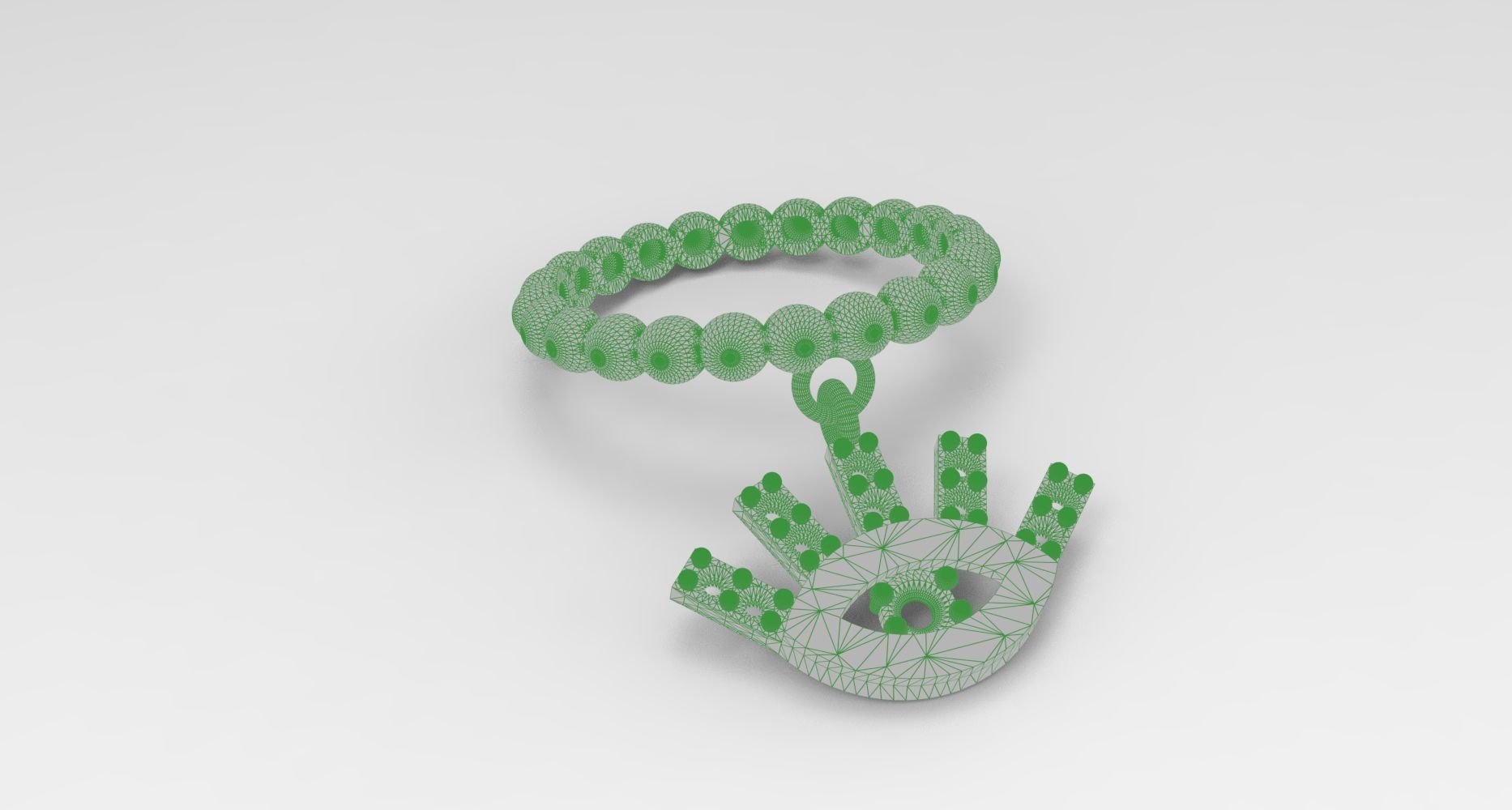Monster INC  Dangle ring 3D print model_2