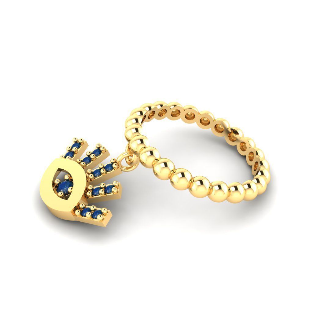 Monster INC  Dangle ring 3D print model_4