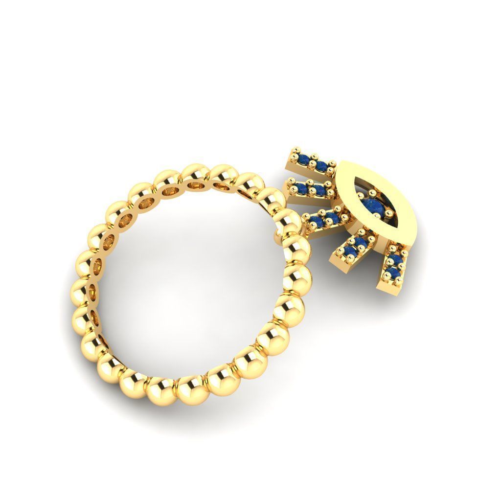 Monster INC  Dangle ring 3D print model_7