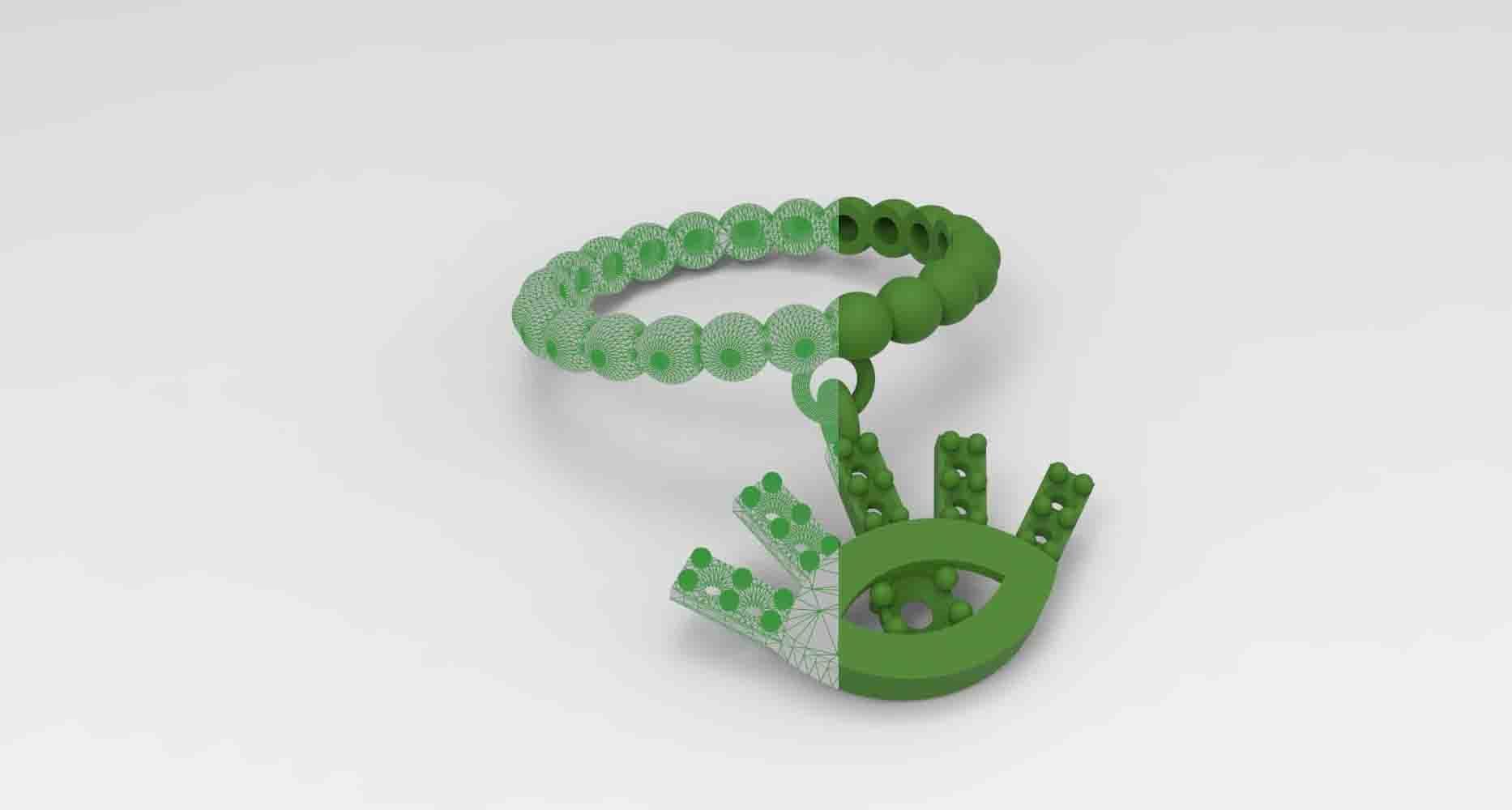 Monster INC  Dangle ring 3D print model_1