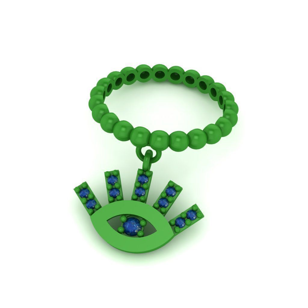 Monster INC  Dangle ring 3D print model_3