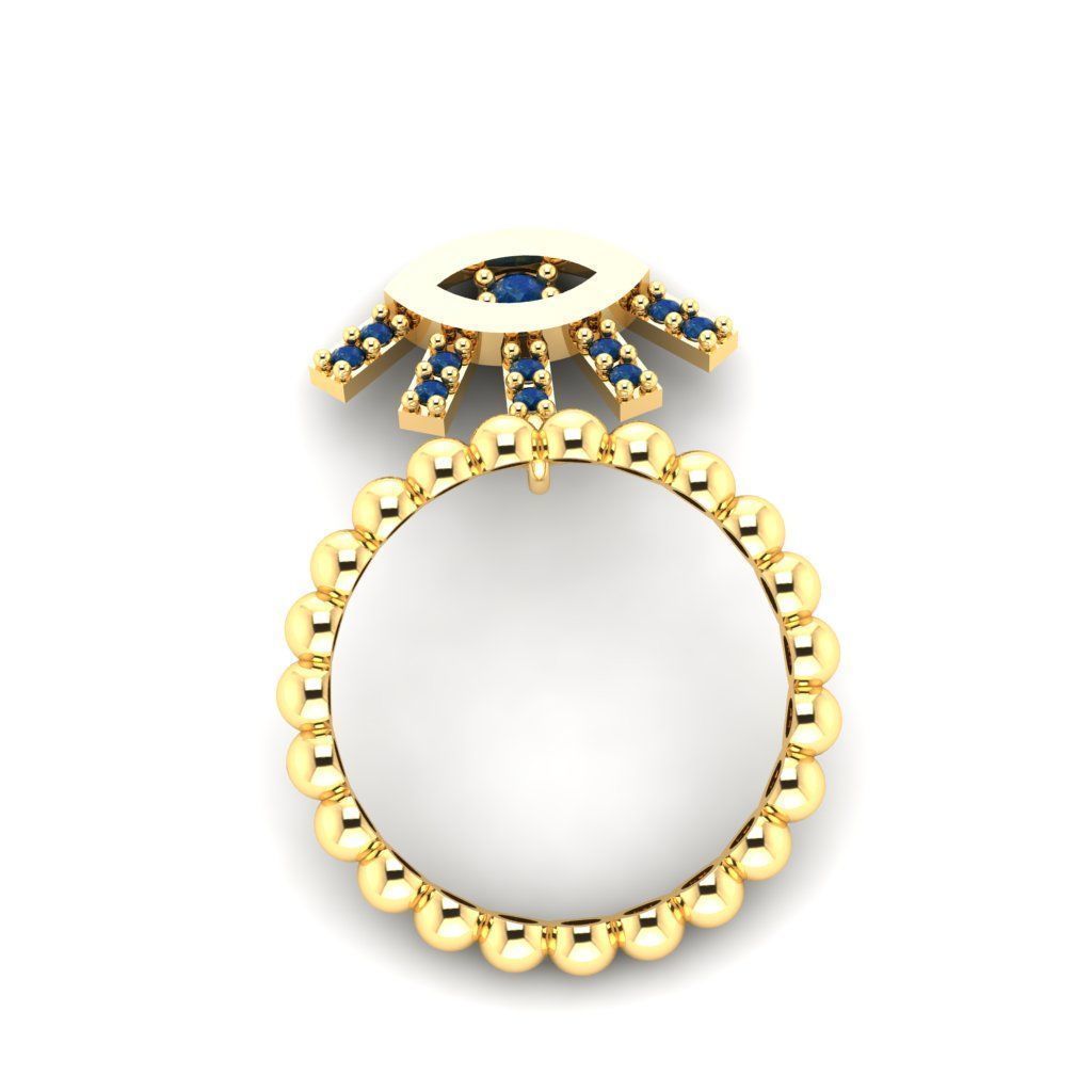 Monster INC  Dangle ring 3D print model_6