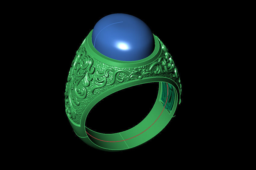 Ring - Signet 3D print model_3