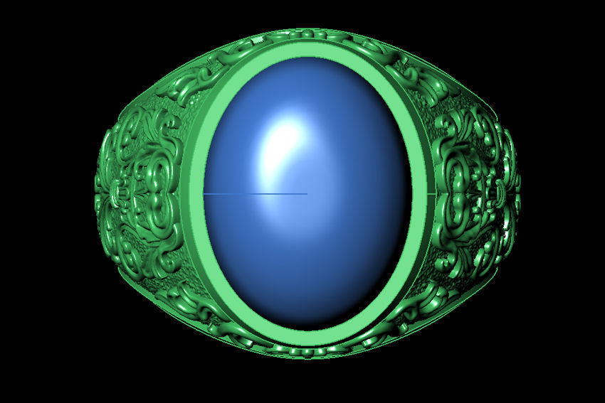 Ring - Signet 3D print model_4