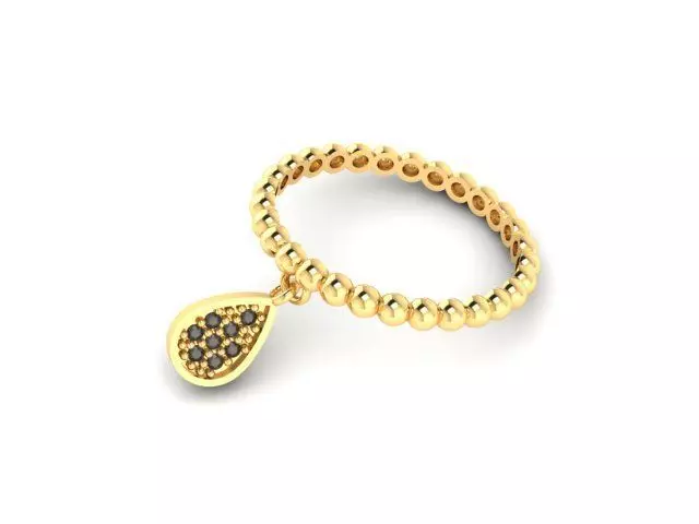 Markiz Dangle ring  3D print model_0