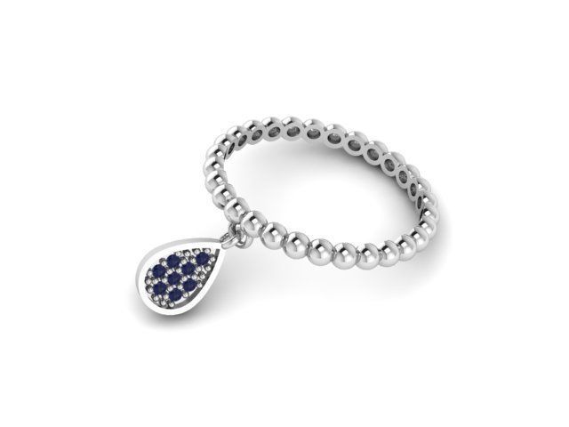 Markiz Dangle ring  3D print model_1