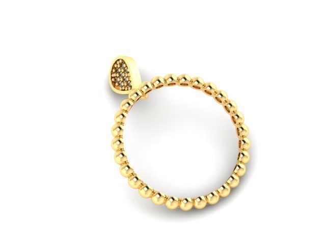 Markiz Dangle ring  3D print model_6