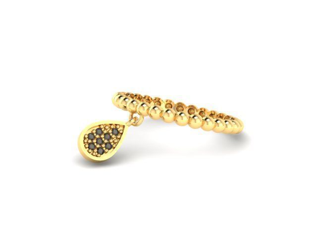 Markiz Dangle ring  3D print model_3