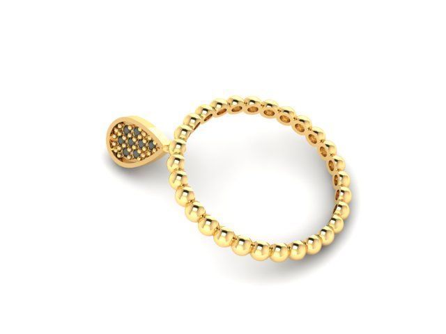 Markiz Dangle ring  3D print model_4