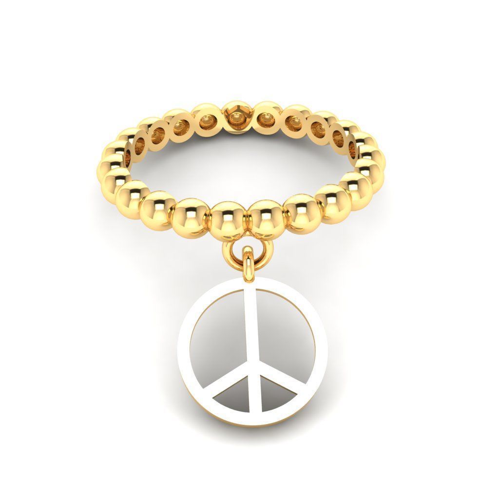 mummy Dangle ring 3D print model_6