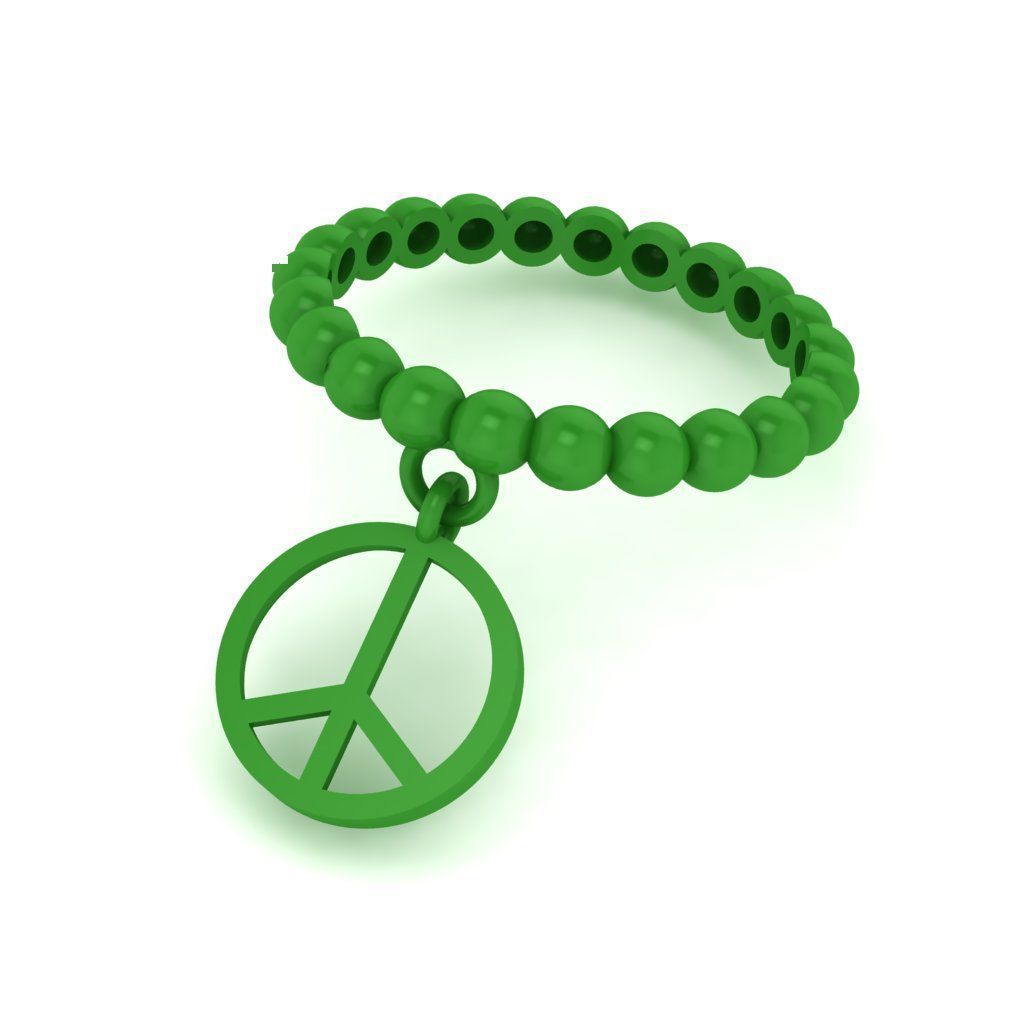 mummy Dangle ring 3D print model_2