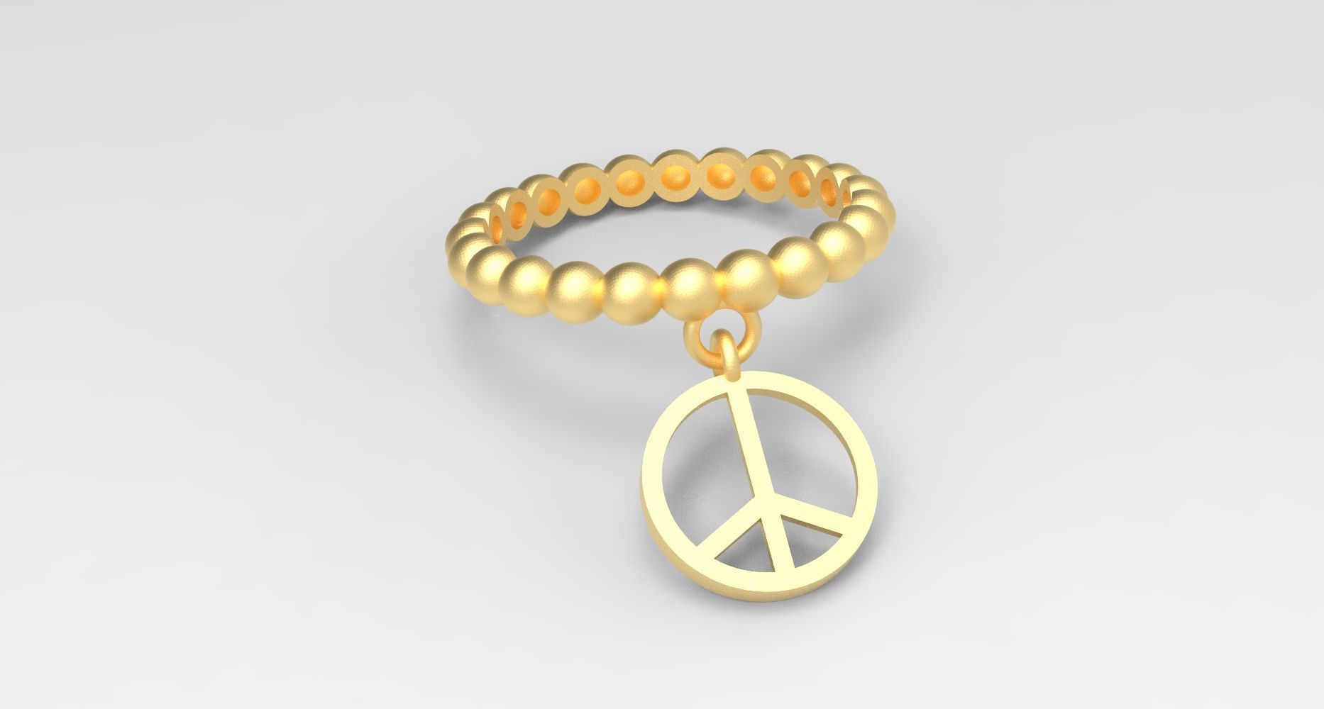 mummy Dangle ring 3D print model_8