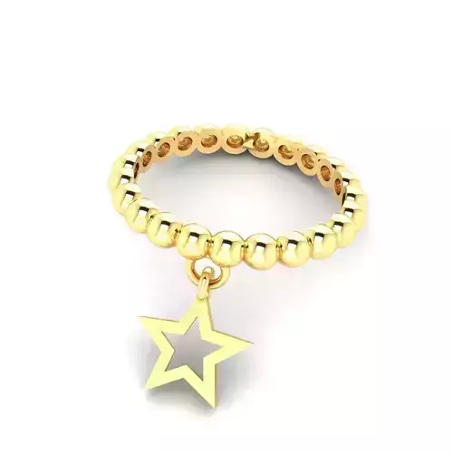 Star Dangle ring