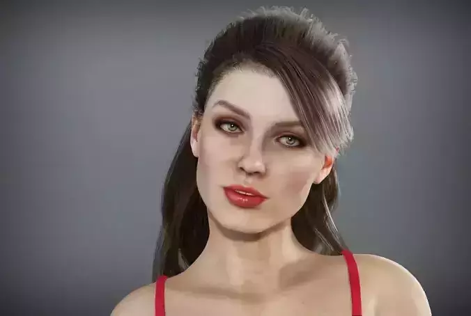 Girl Rigged Animated