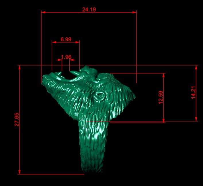 Gorilla ring 3D print model_12