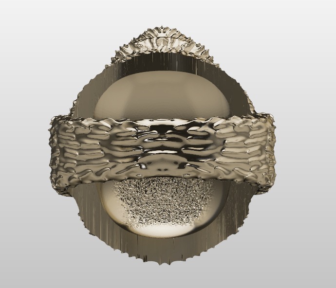 Gorilla ring 3D print model_8