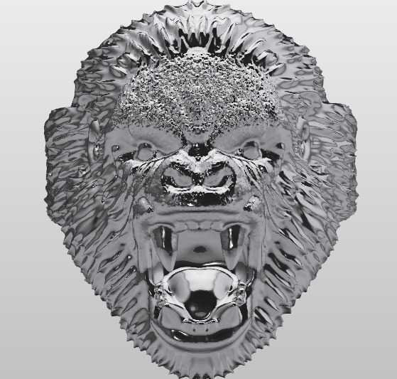 Gorilla ring 3D print model_9