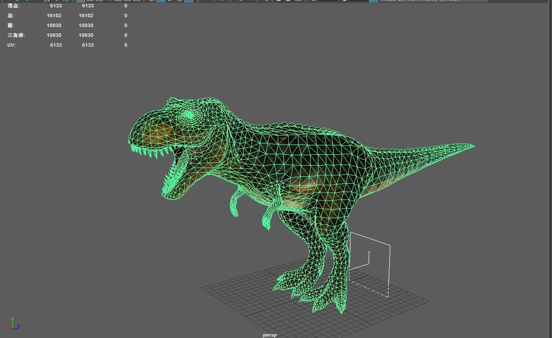 Tyrannosaurus Rex Low-poly 3D model_8