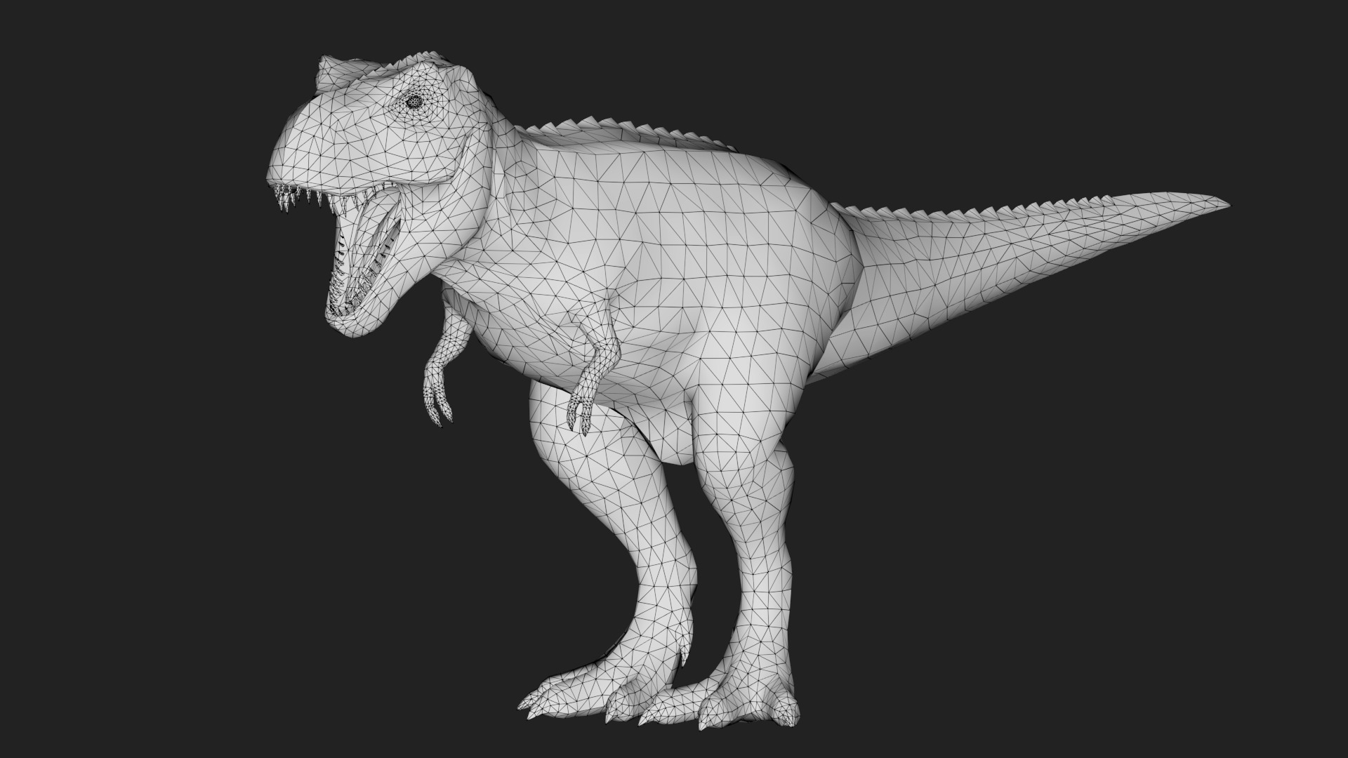 Tyrannosaurus Rex Low-poly 3D model_1