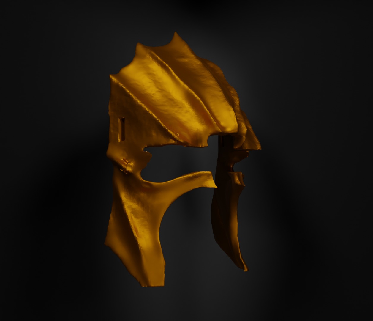 Troll Warrior Face Mask Helmet Troll Face Mask 3D print model_16