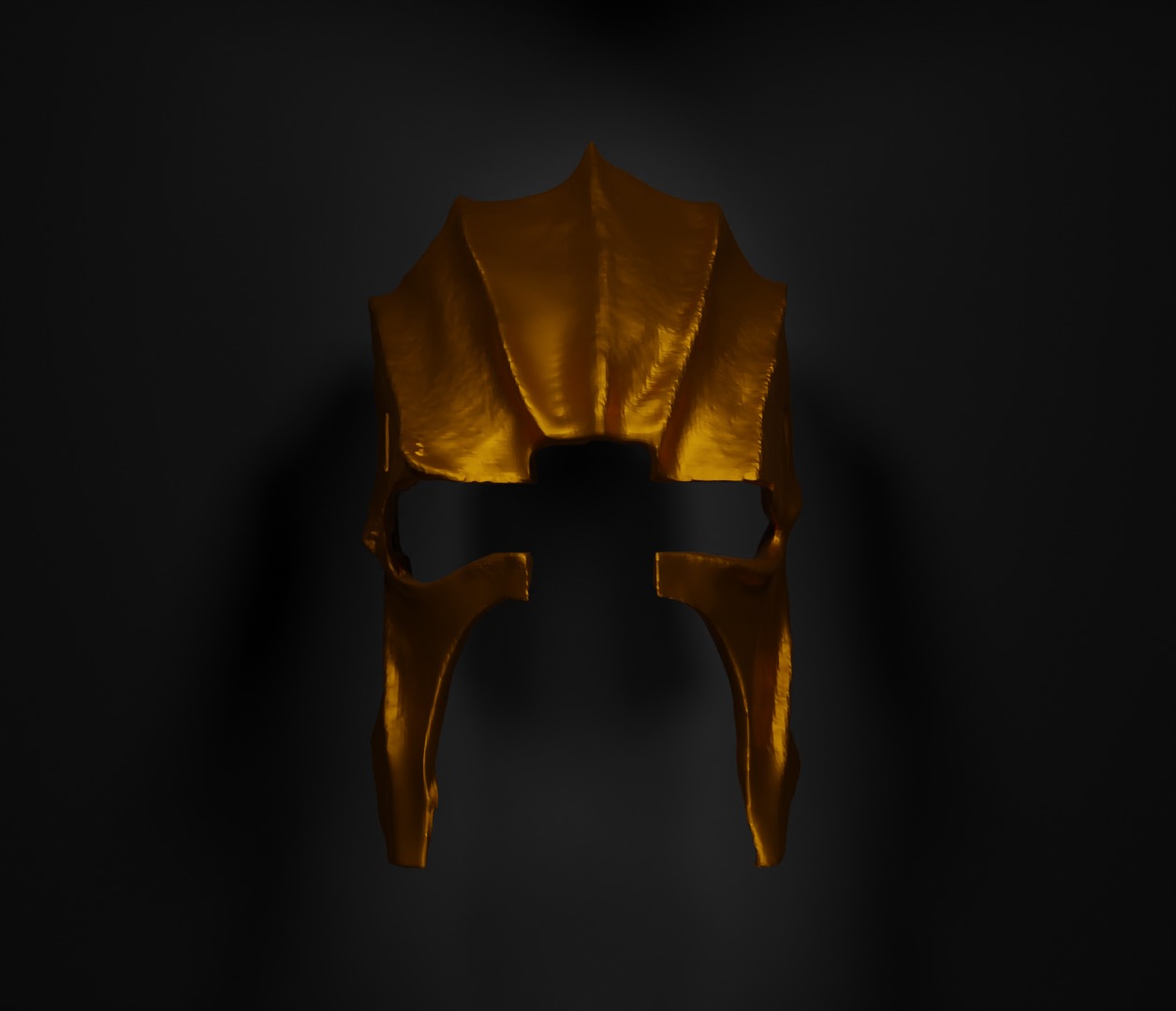 Troll Warrior Face Mask Helmet Troll Face Mask 3D print model_3