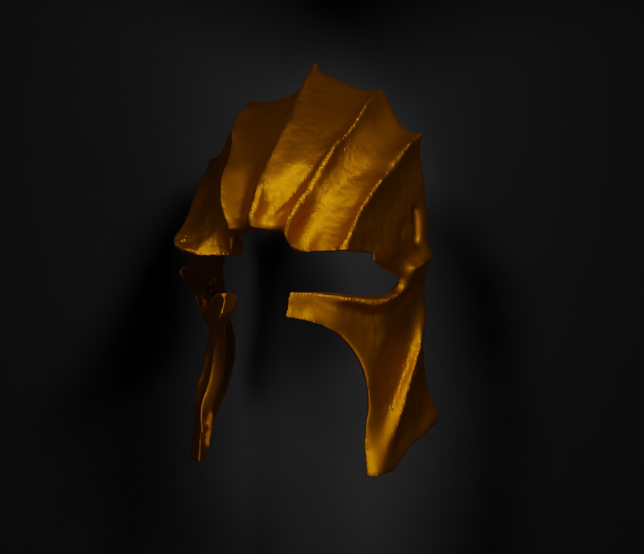 Troll Warrior Face Mask Helmet Troll Face Mask 3D print model_12