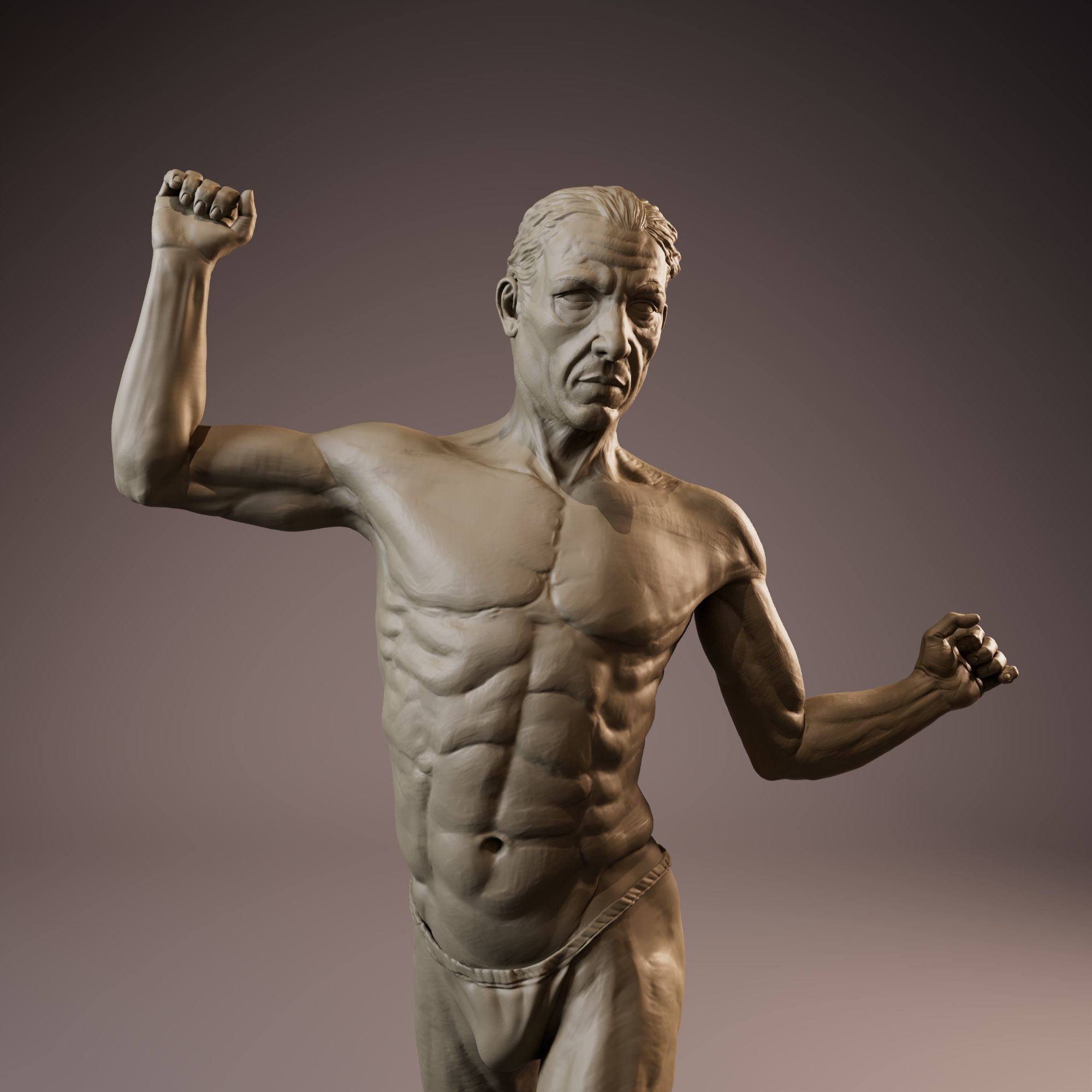 Anatomy Man Full Figure Sculpture 3d Model 3D print model_12