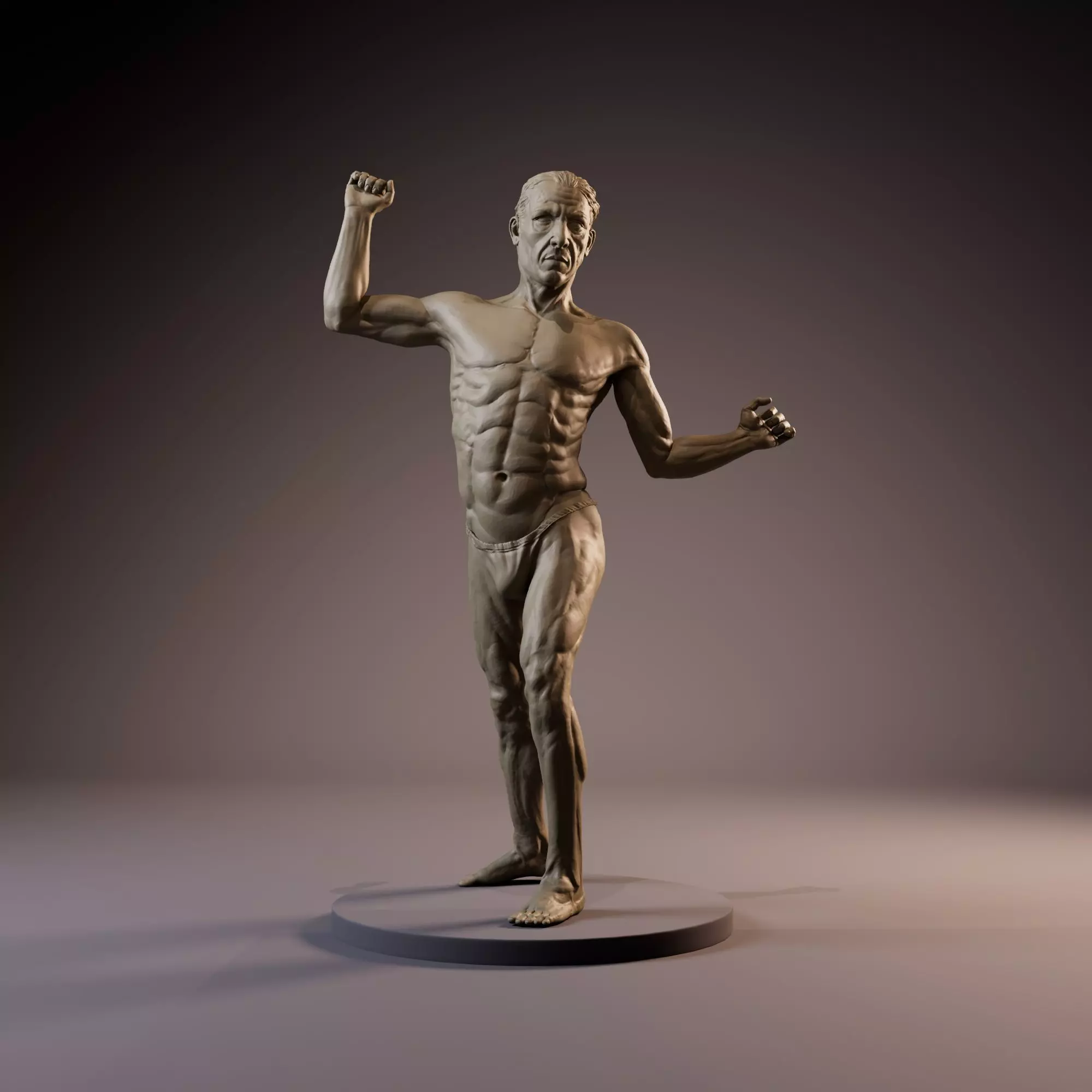 Anatomy Man Full Figure Sculpture 3d Model 3D print model_0