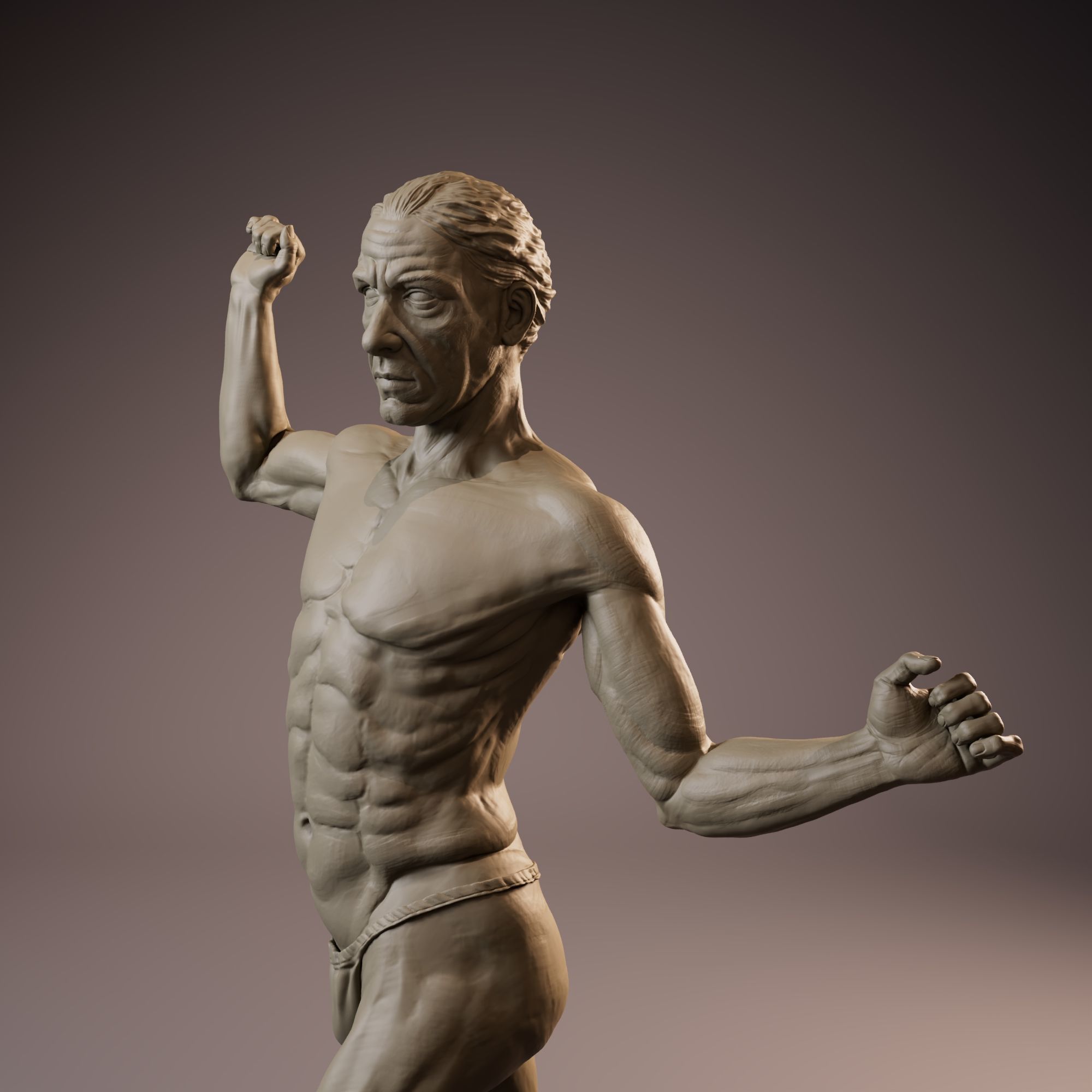 Anatomy Man Full Figure Sculpture 3d Model 3D print model_8