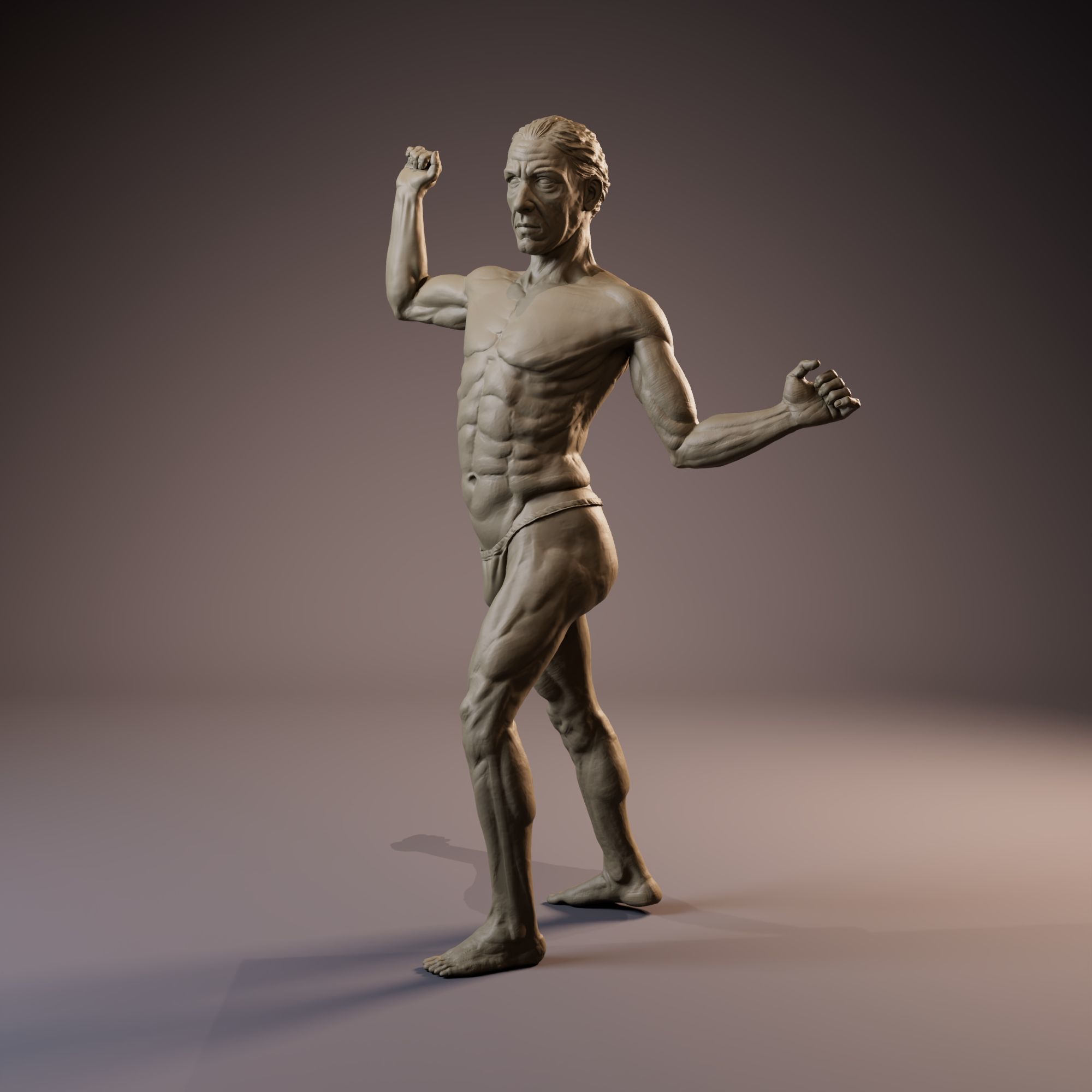 Anatomy Man Full Figure Sculpture 3d Model 3D print model_1