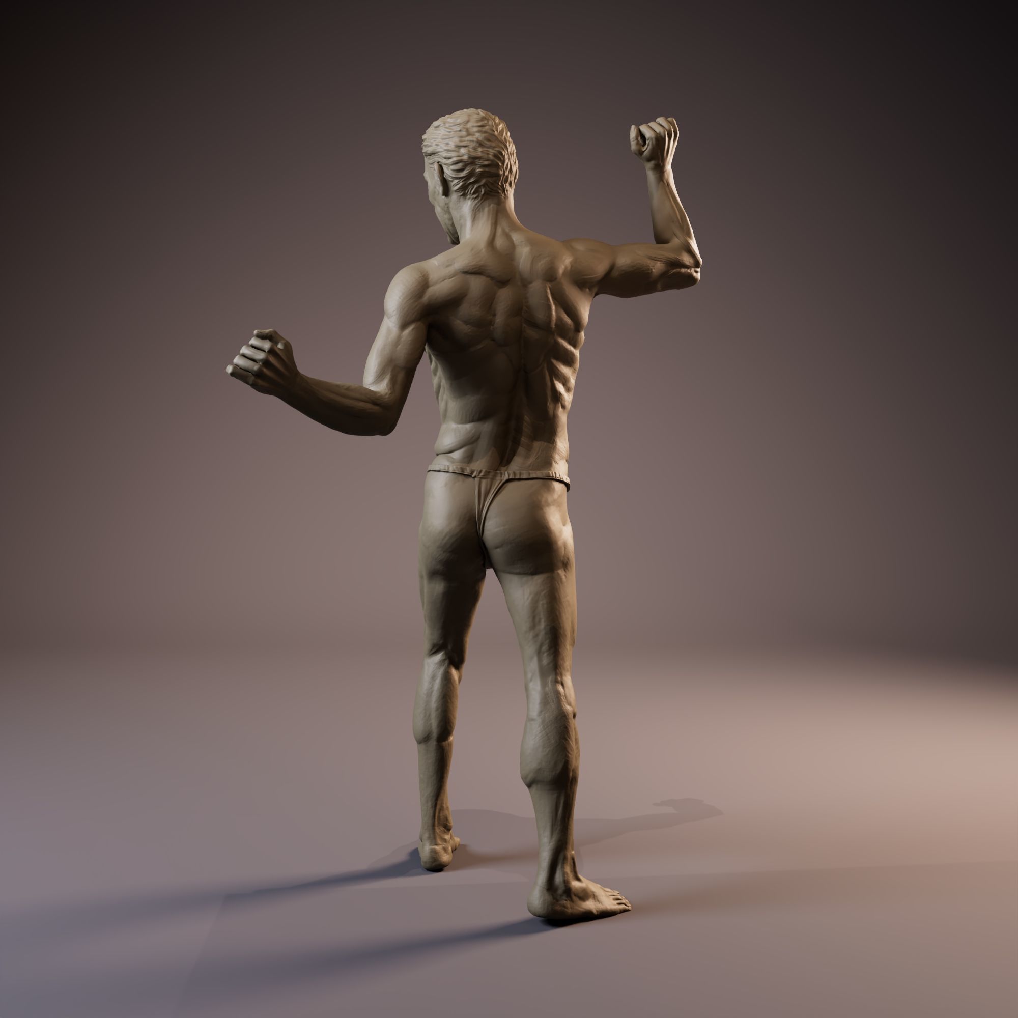 Anatomy Man Full Figure Sculpture 3d Model 3D print model_6