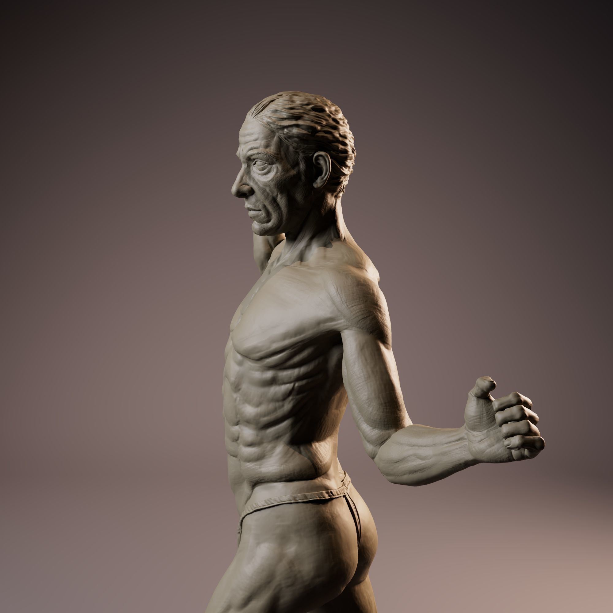 Anatomy Man Full Figure Sculpture 3d Model 3D print model_9