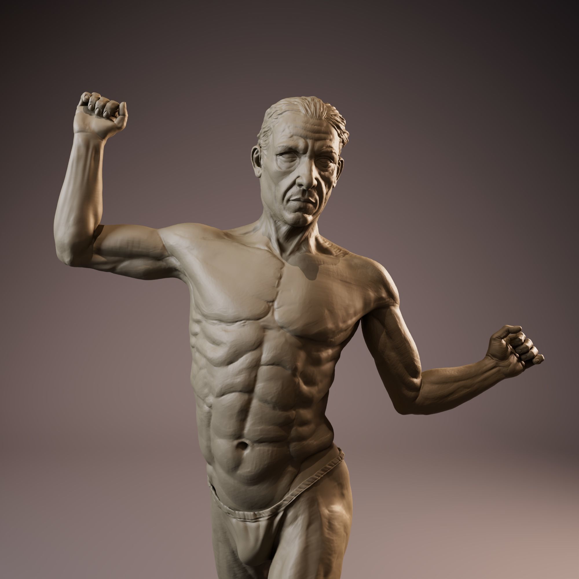 Anatomy Man Full Figure Sculpture 3d Model 3D print model_7