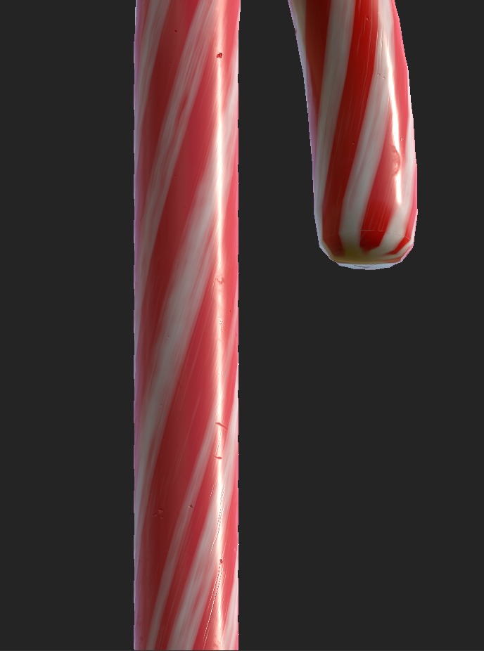 Candy Cane 3D model_3