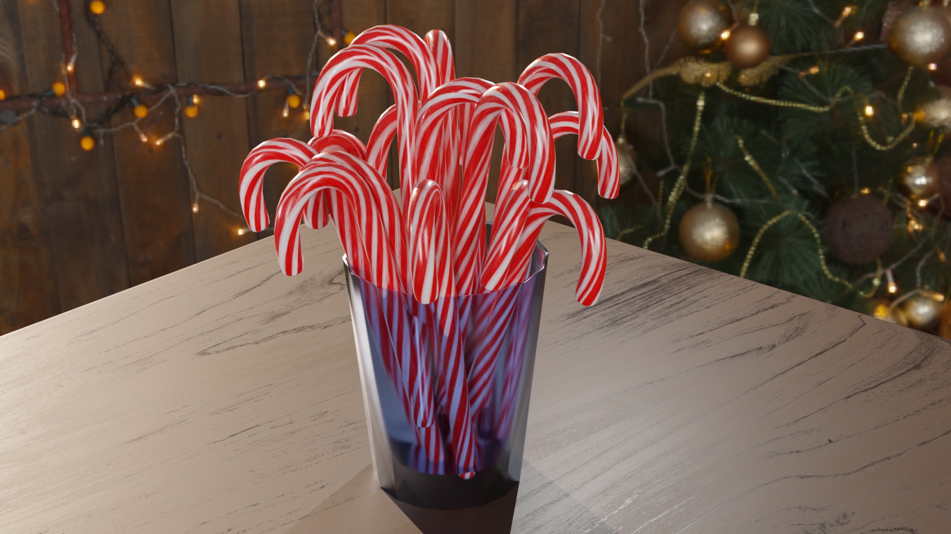 Candy Cane 3D model_8