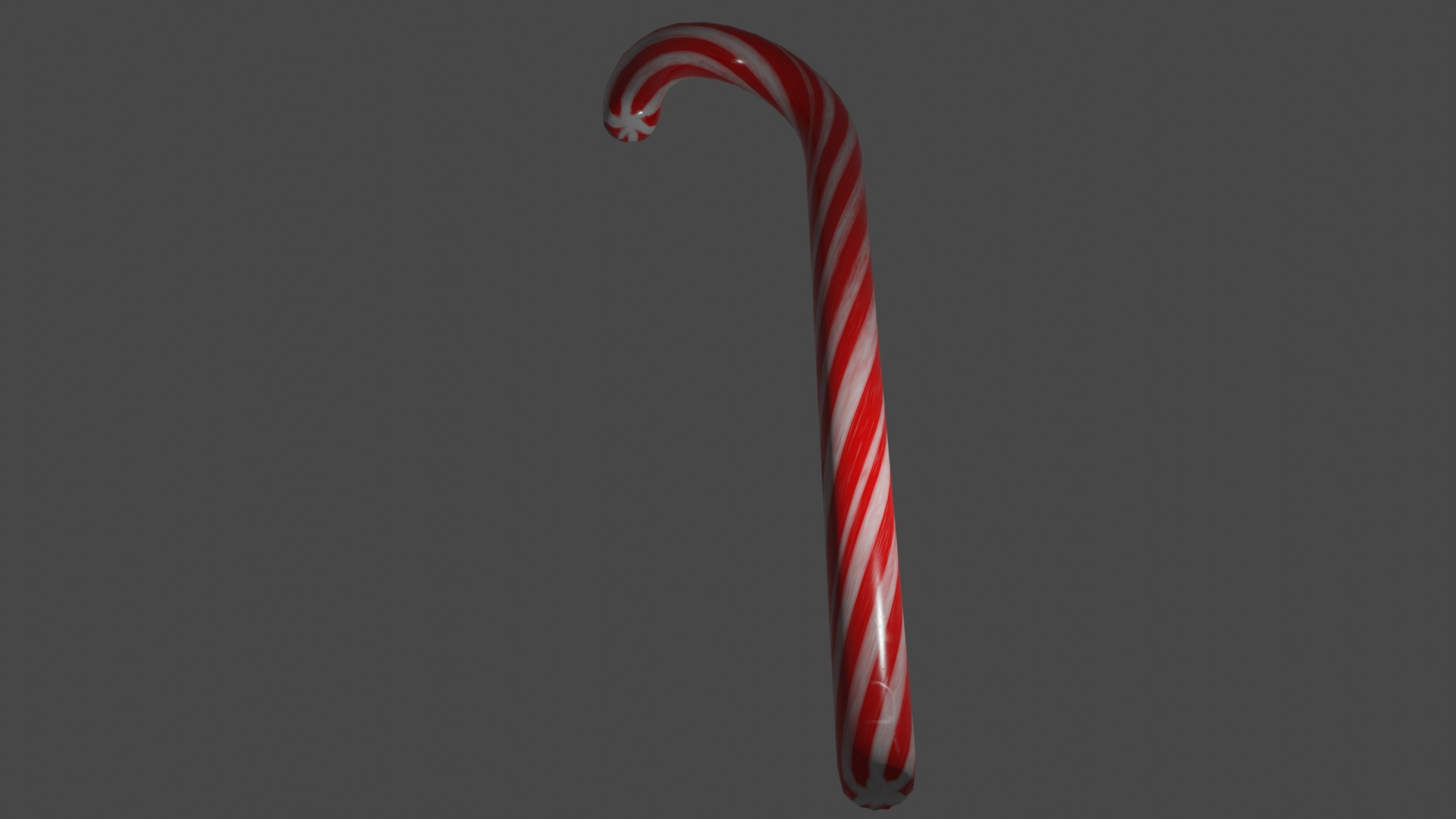 Candy Cane 3D model_7
