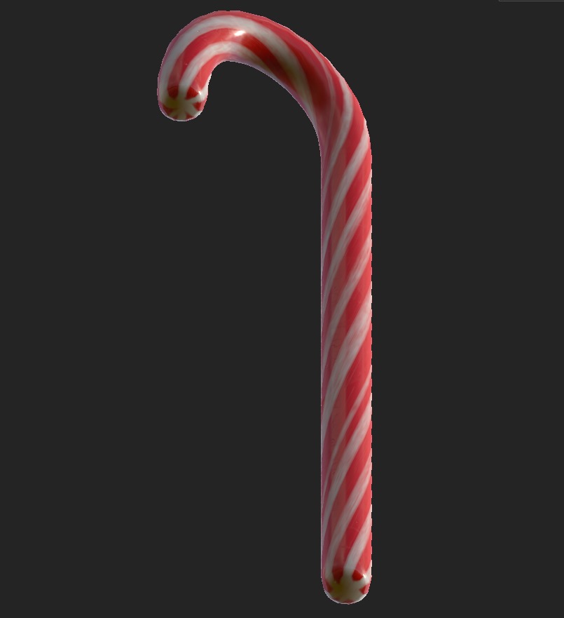 Candy Cane 3D model_1