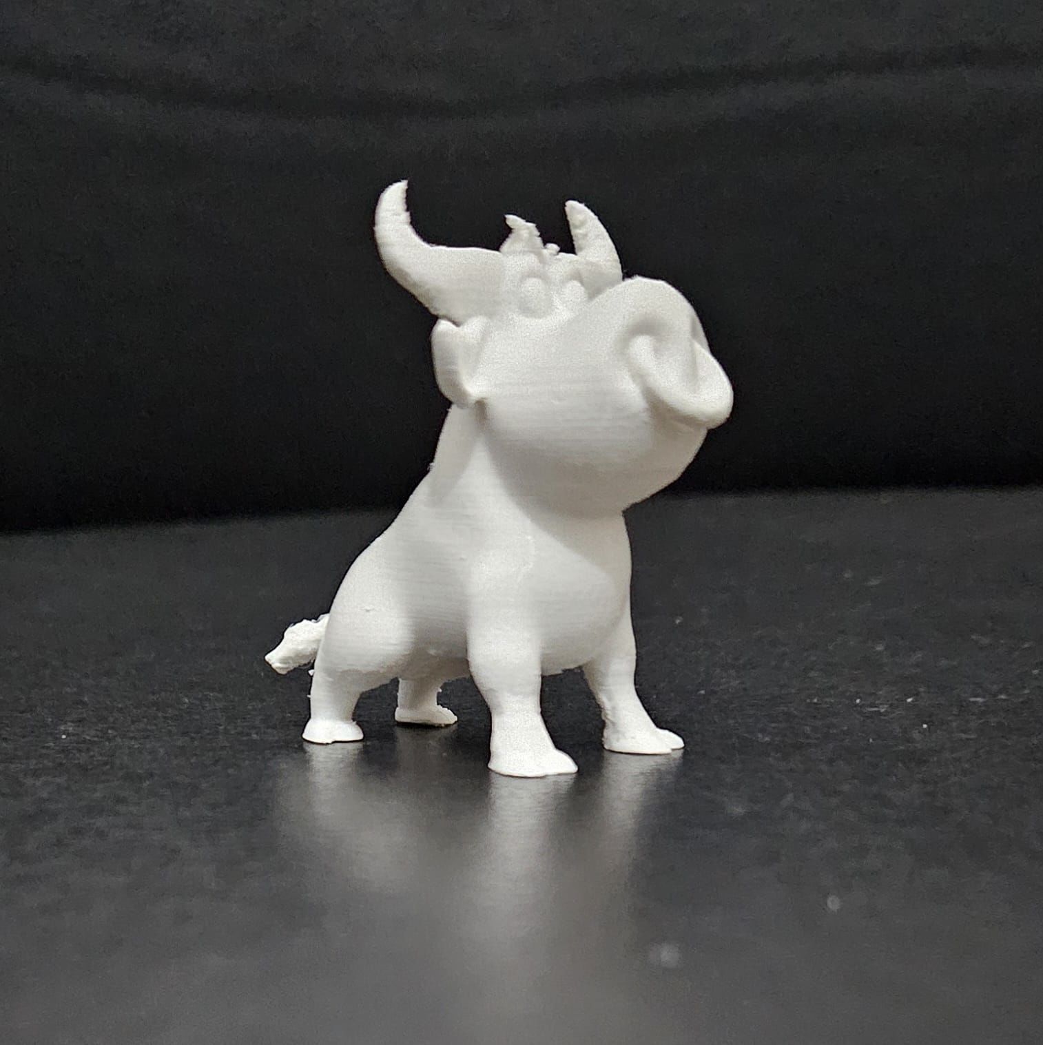 Cartoon Bull 3D print model_5