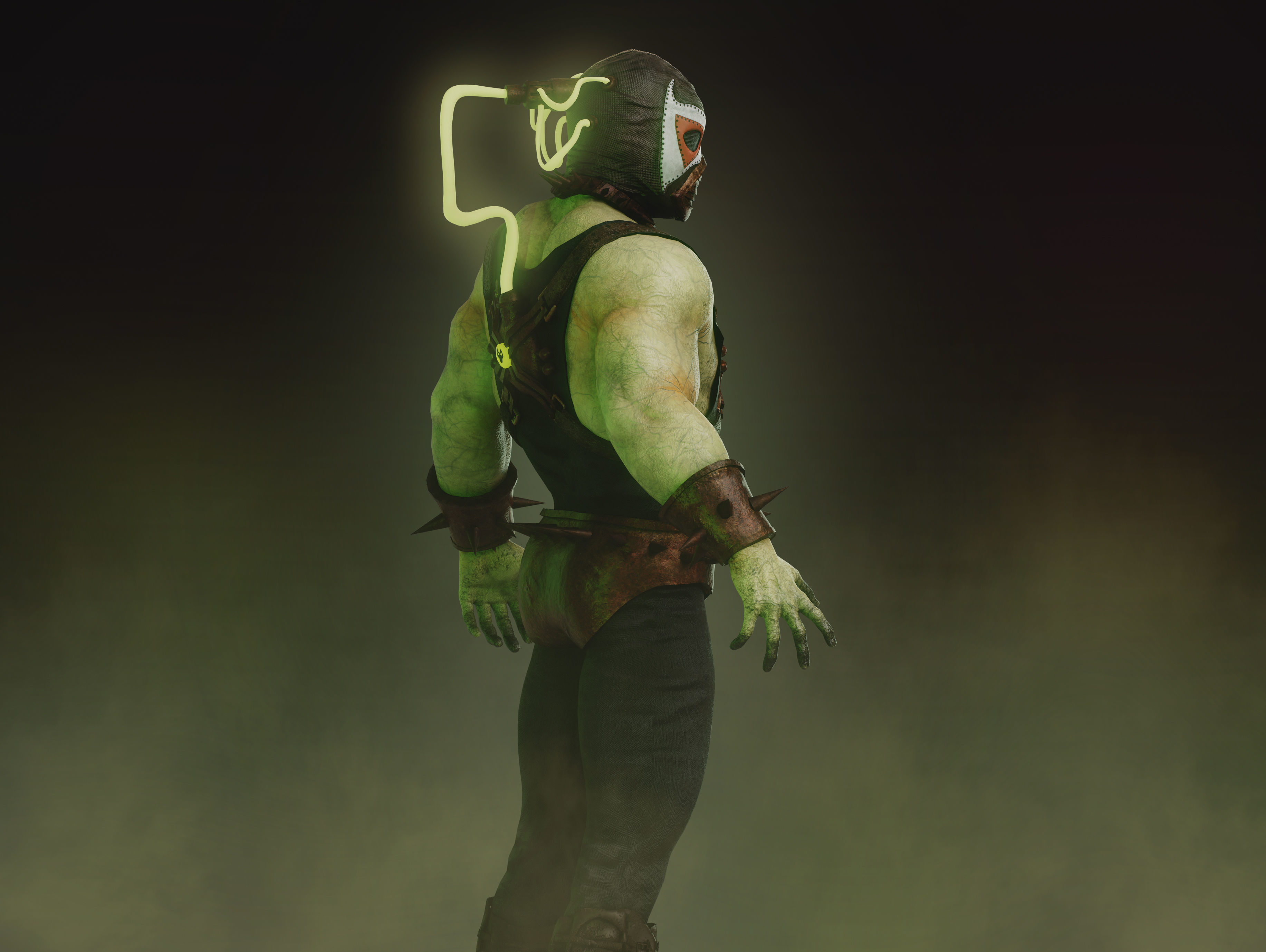 Bane from Batman and Robin Low-poly 3D model_6