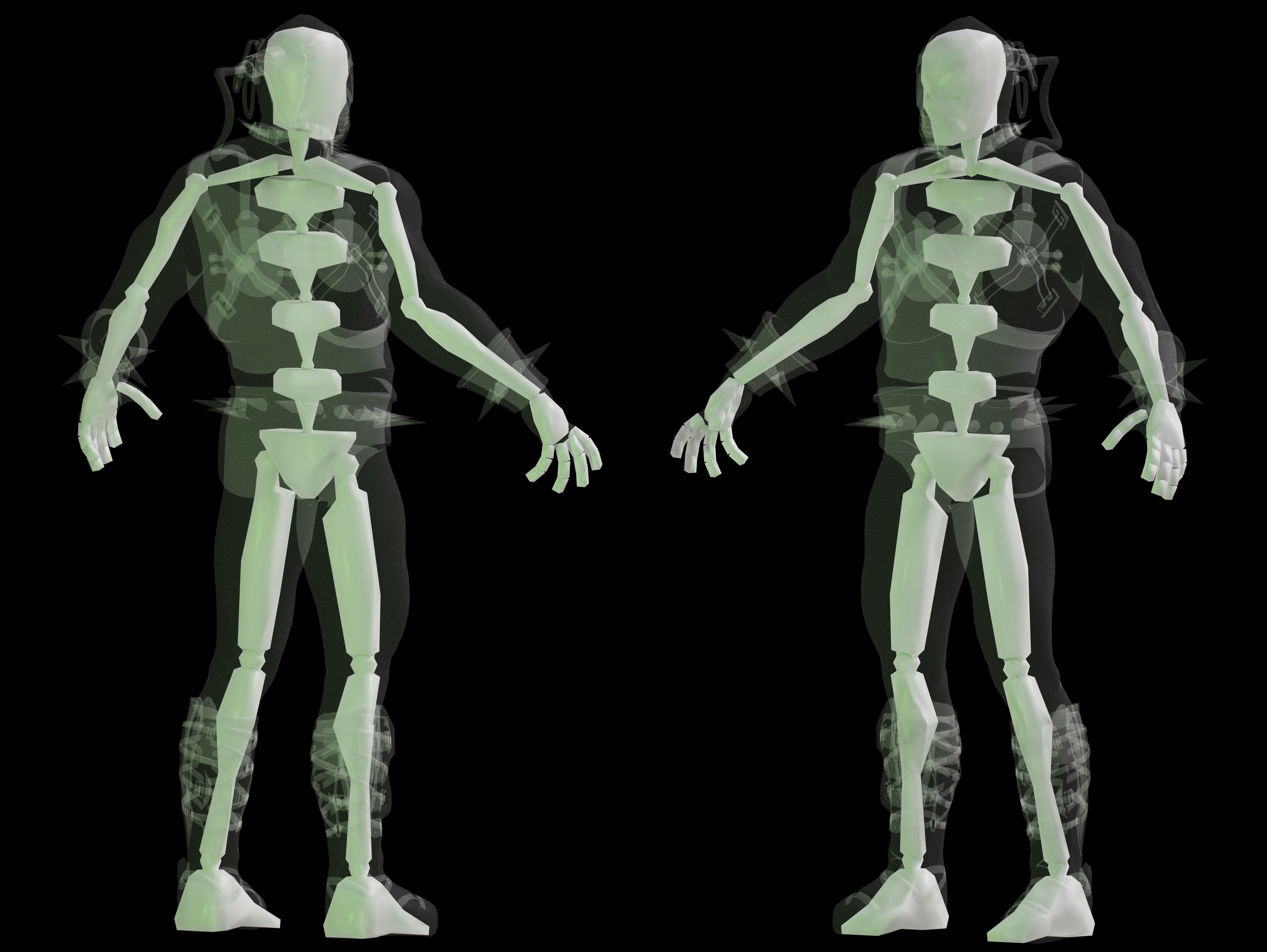 Bane from Batman and Robin Low-poly 3D model_9