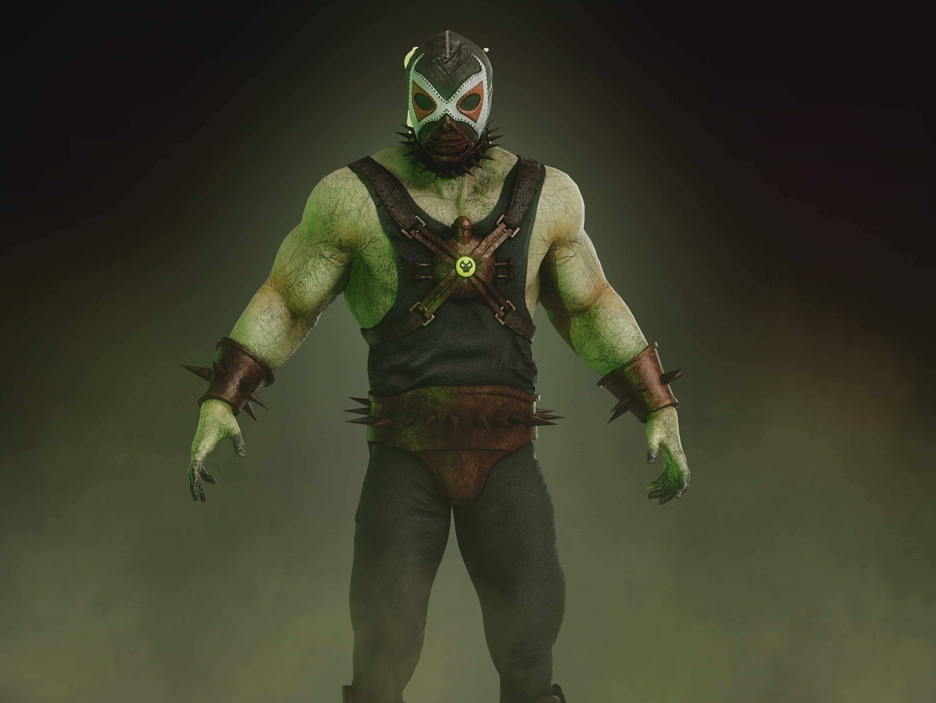 Bane from Batman and Robin Low-poly 3D model_5